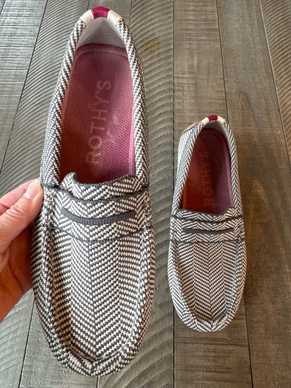 Rothy's The Driver Herringbone Iron Slip-On Loafers Women’s Size 6 - Picture 8 of 15